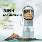 Dog Water Cup Drinking Food Garbage Bag Three-in-one Portable Small Multi-functional Pet Cups Pets Supplies - Slika 2